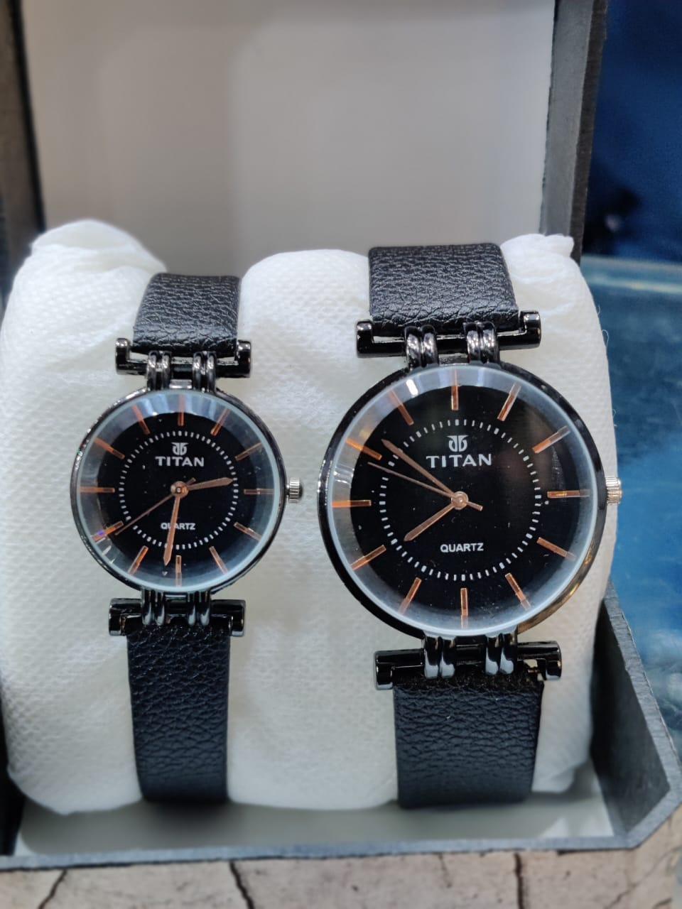Leather Strap Couple Watche's