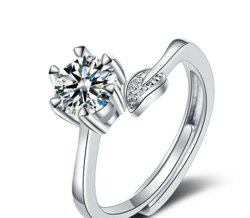 Cubic Zirconia Ring Adjustable