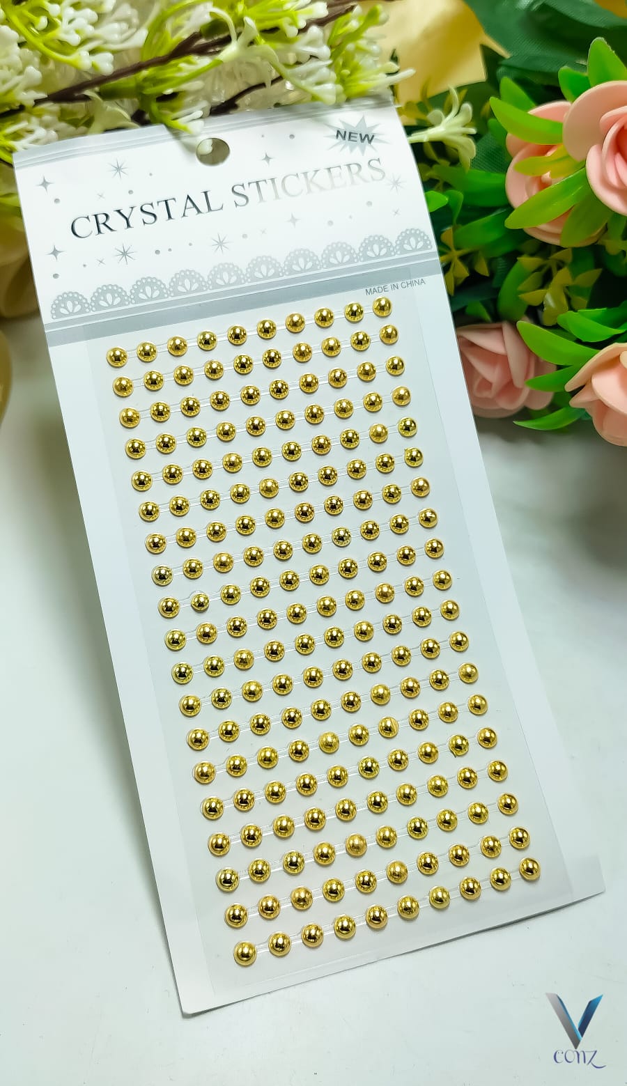 3D Pearl Hair Beads Stickers in Five Design