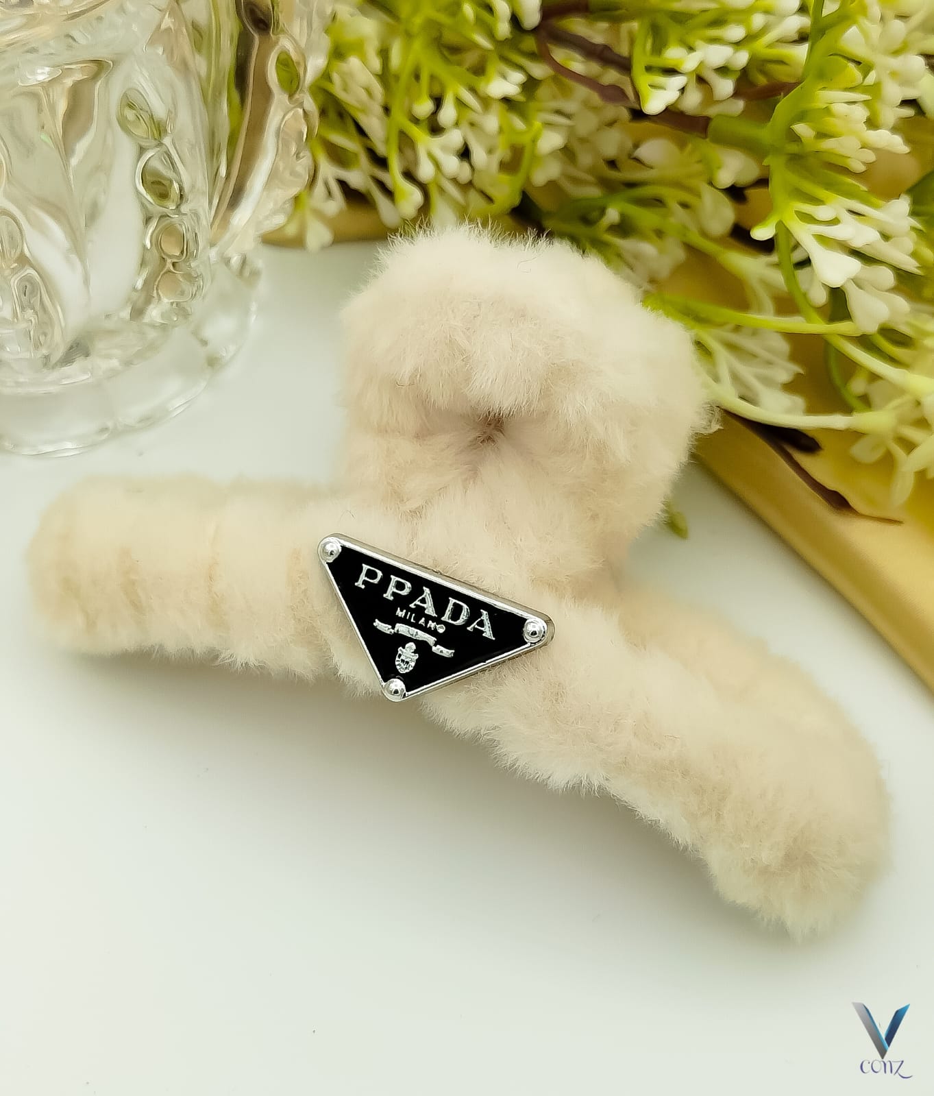 Luxury Faux Fur Claw Hair Clips – Set of 3