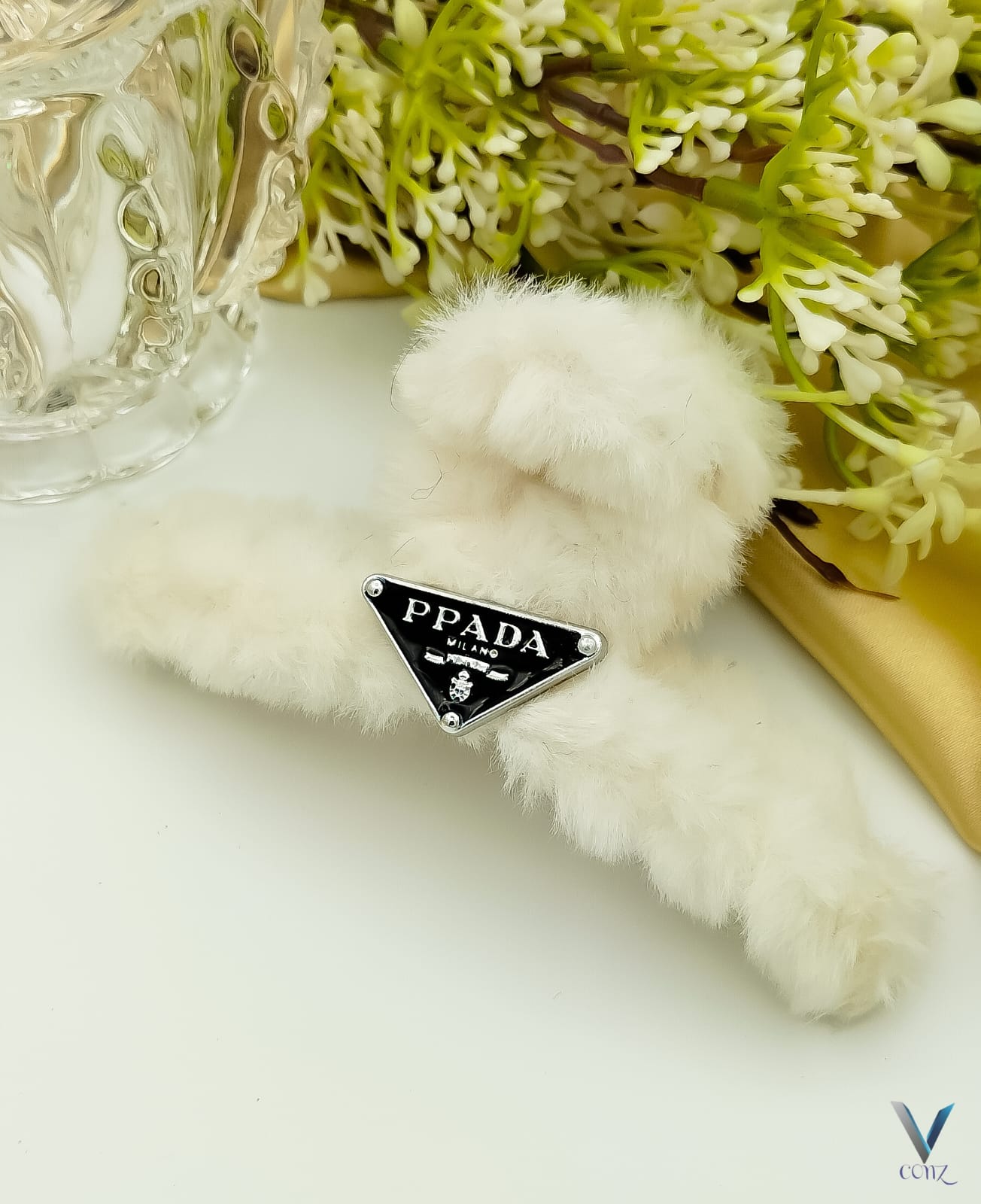 Luxury Faux Fur Claw Hair Clips – Set of 3