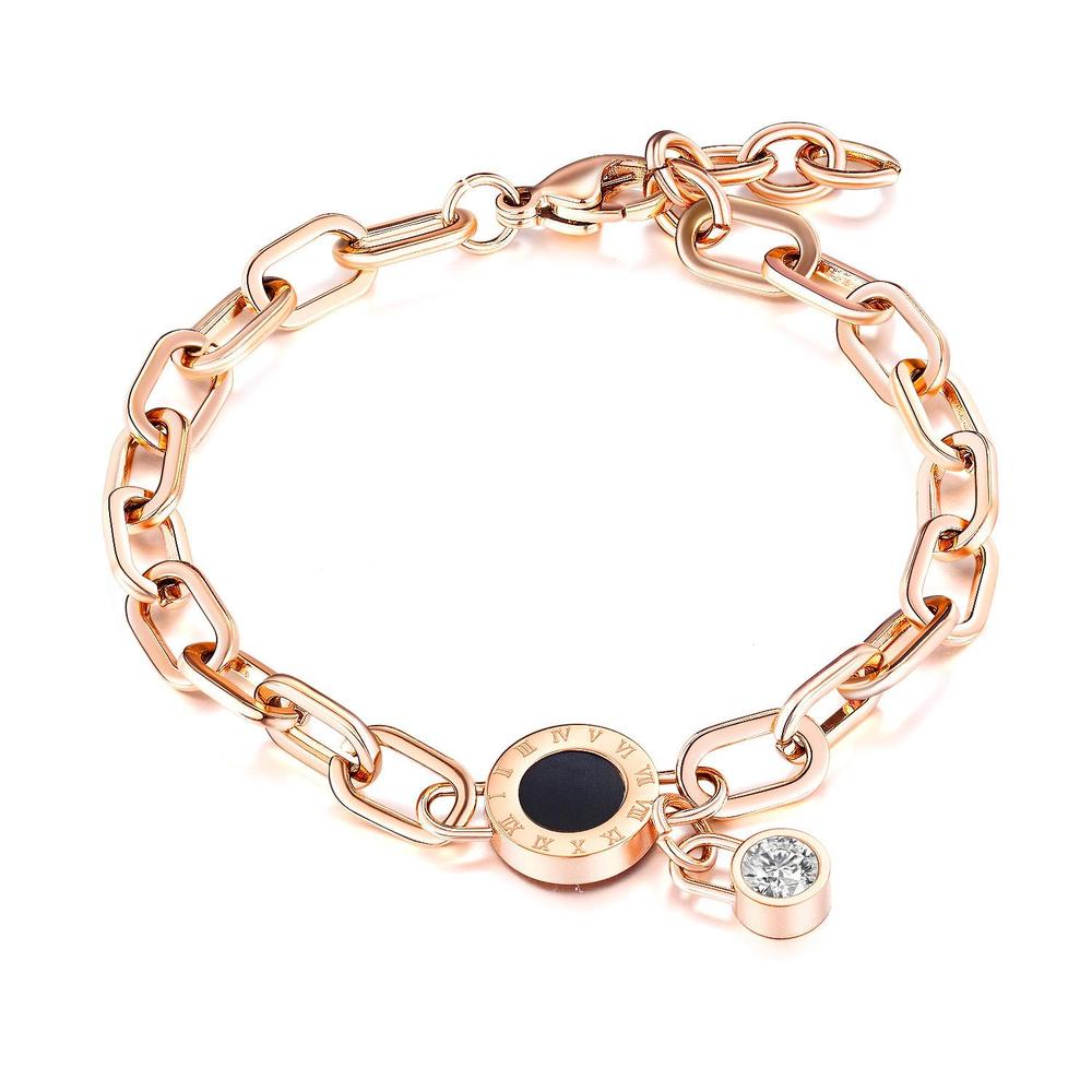 “Cosmic Link” Charm Bracelets – Silver & Rose Gold Variants