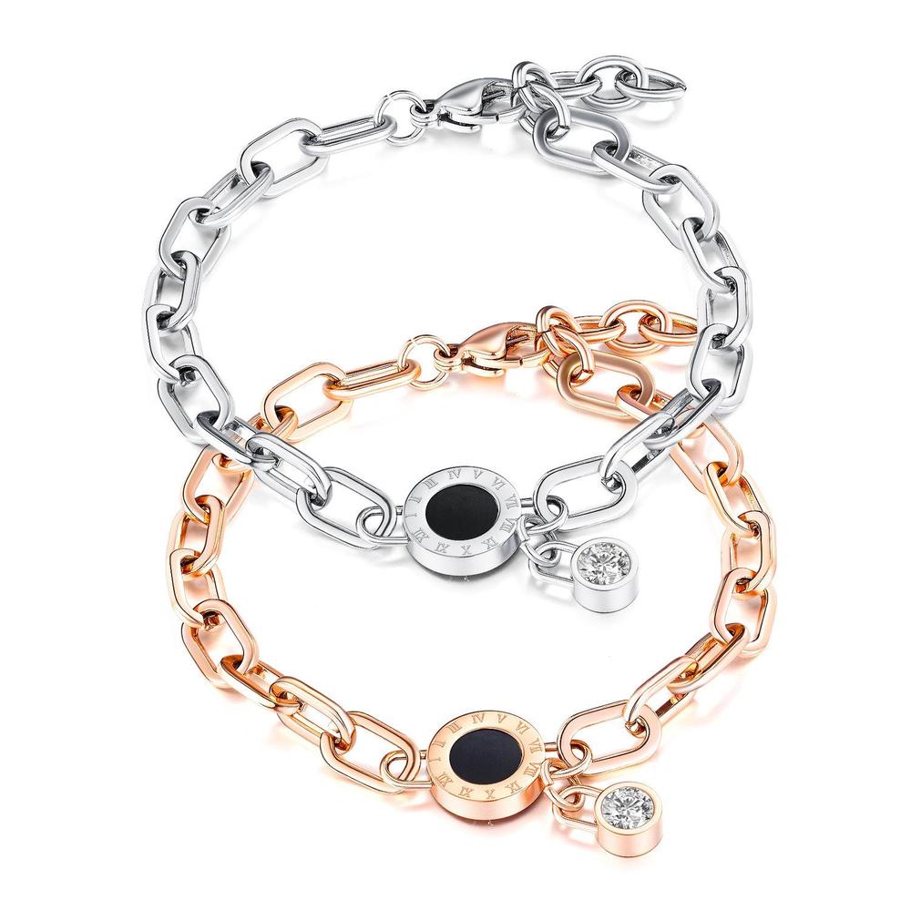 “Cosmic Link” Charm Bracelets – Silver & Rose Gold Variants