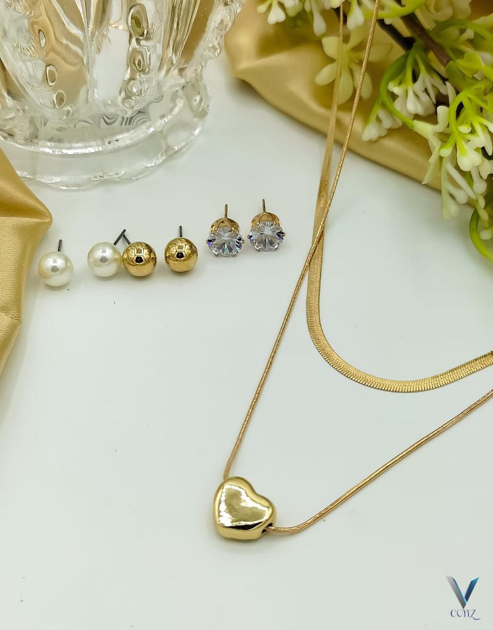 Heart Charm Chain Necklace