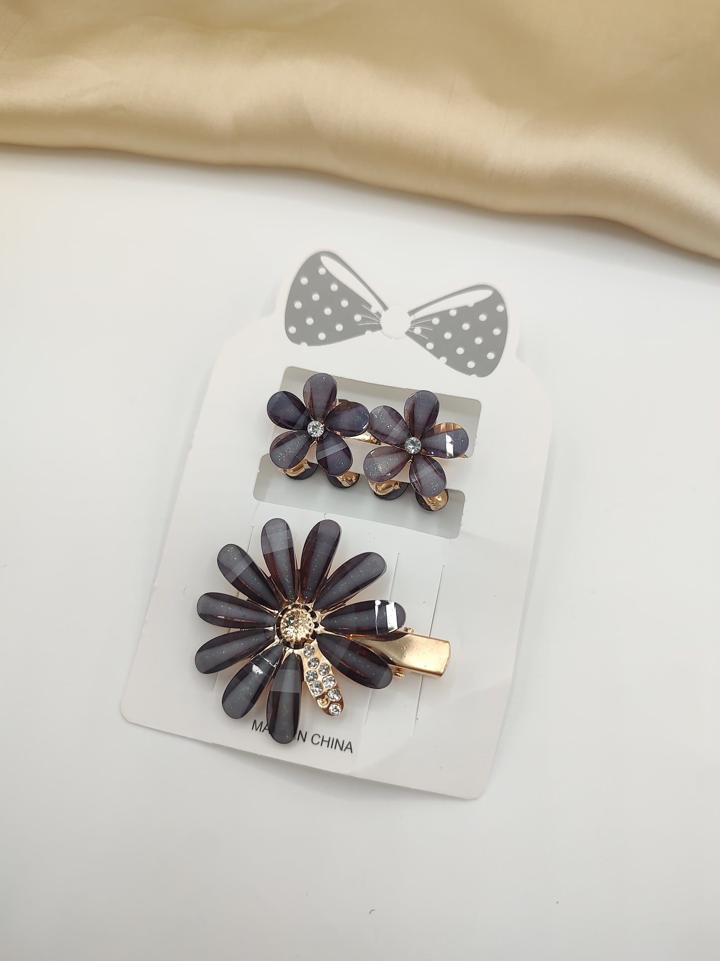 Floral Hair Clip & Catcher Set