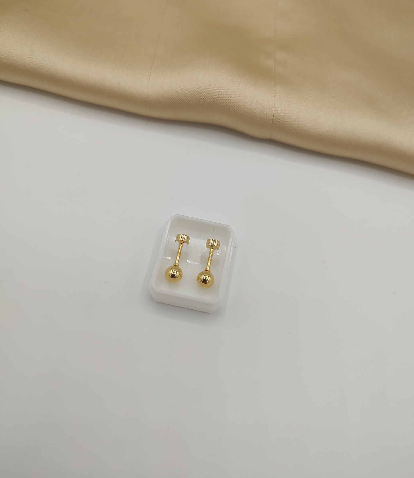 Minimalist Ball Stud Earring Set