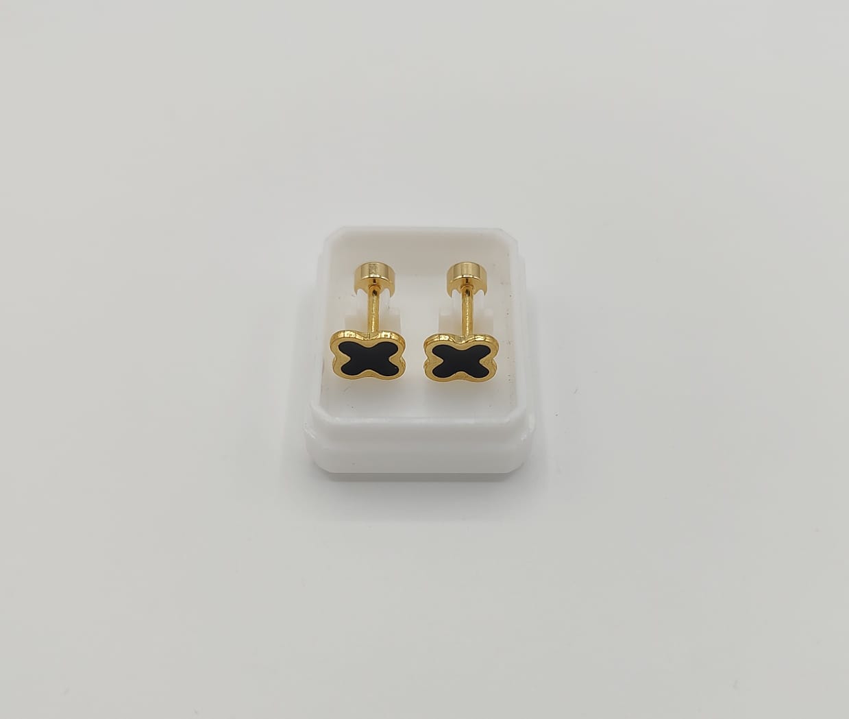 Clover Charm Stud Earrings