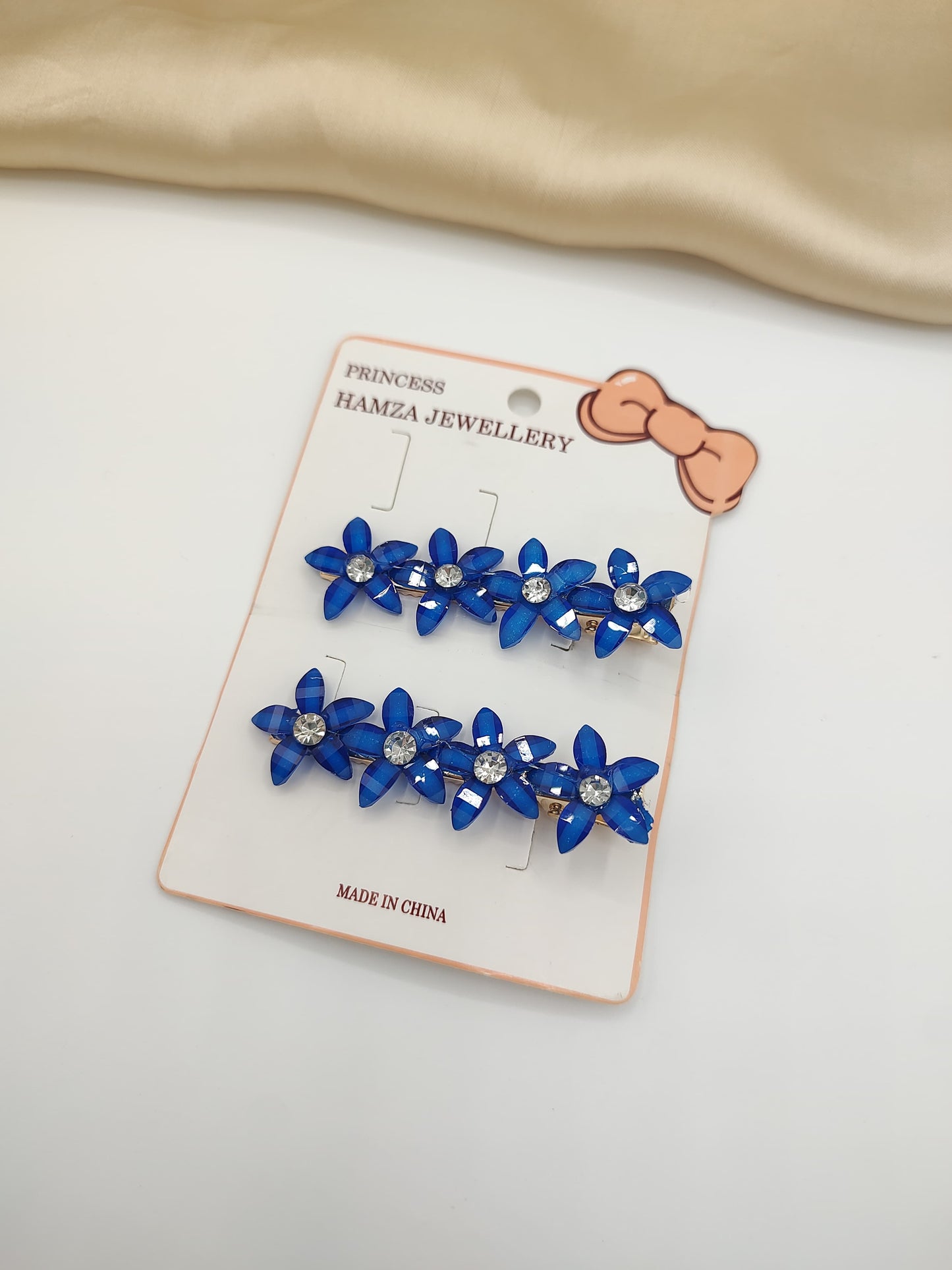 Crystal Blossom Hair Clips