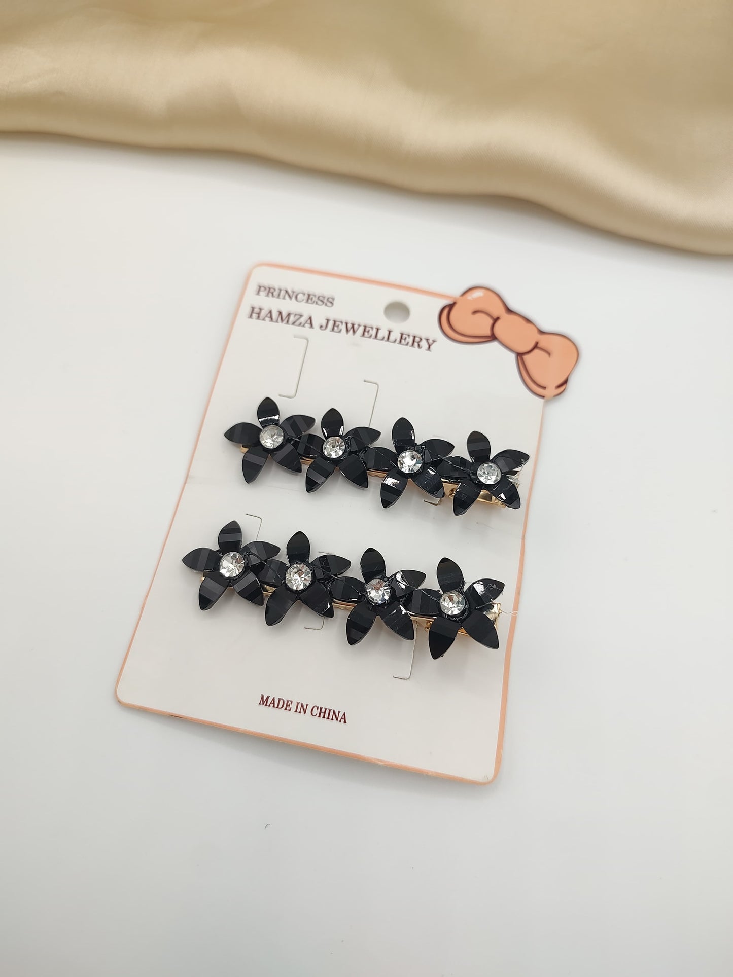 Crystal Blossom Hair Clips