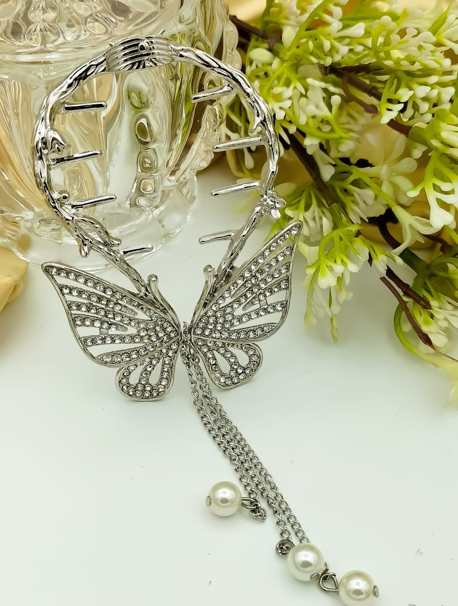 Elegant Butterfly-Inspired Hair Claw Clip