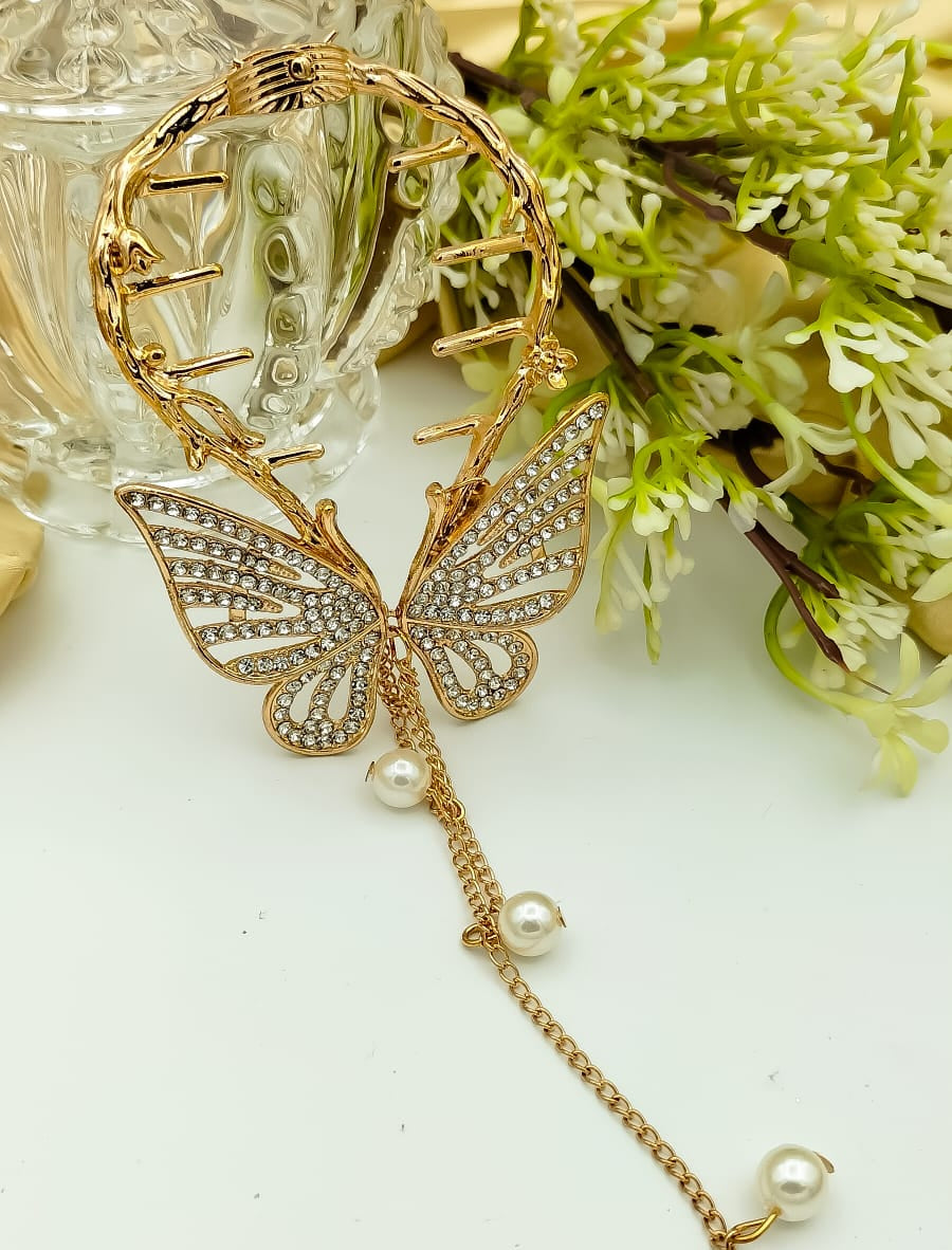 Elegant Butterfly-Inspired Hair Claw Clip