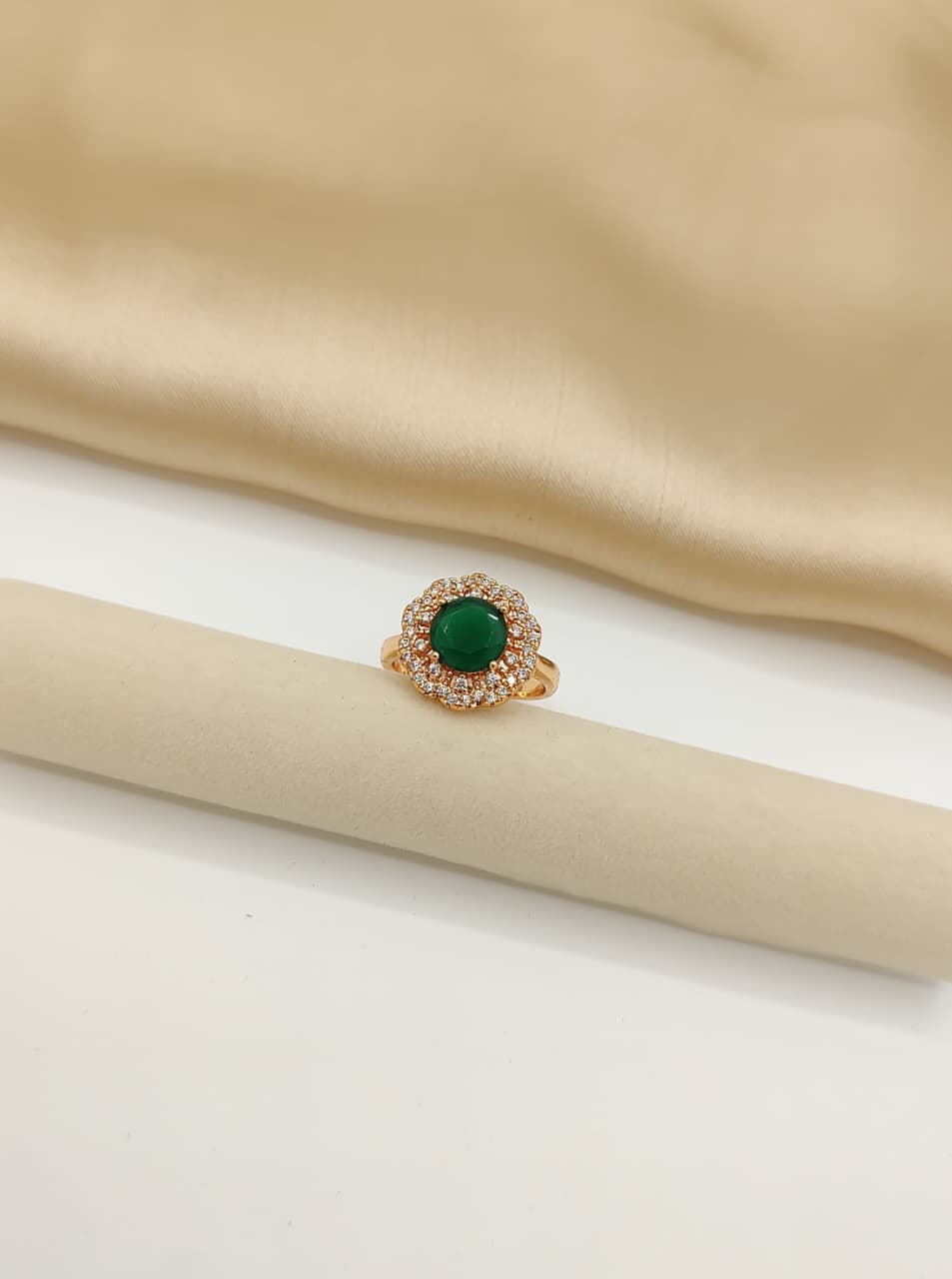 Luxe Radiance Halo Ring
