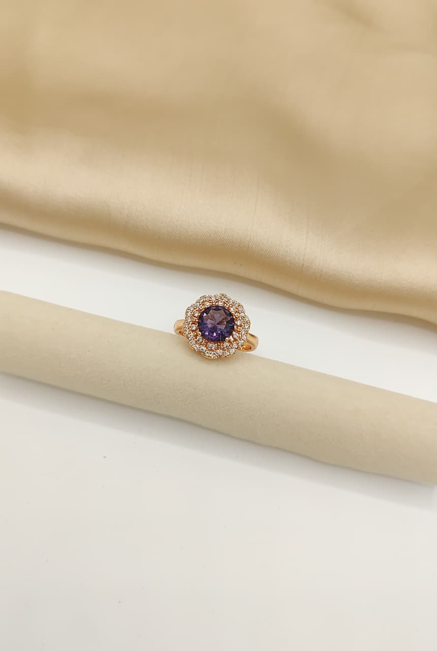Luxe Radiance Halo Ring