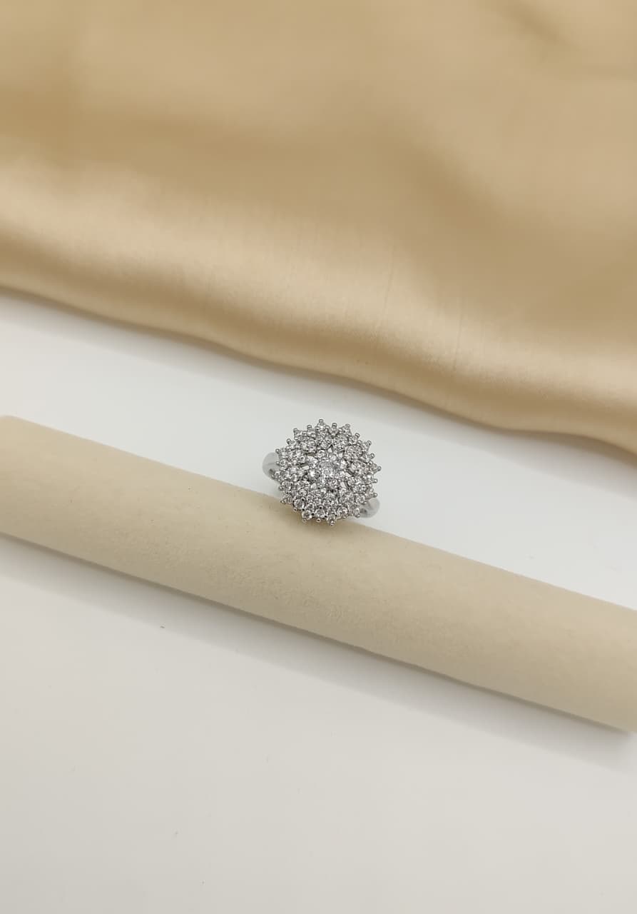 Cluster Dome Sparkle Ring