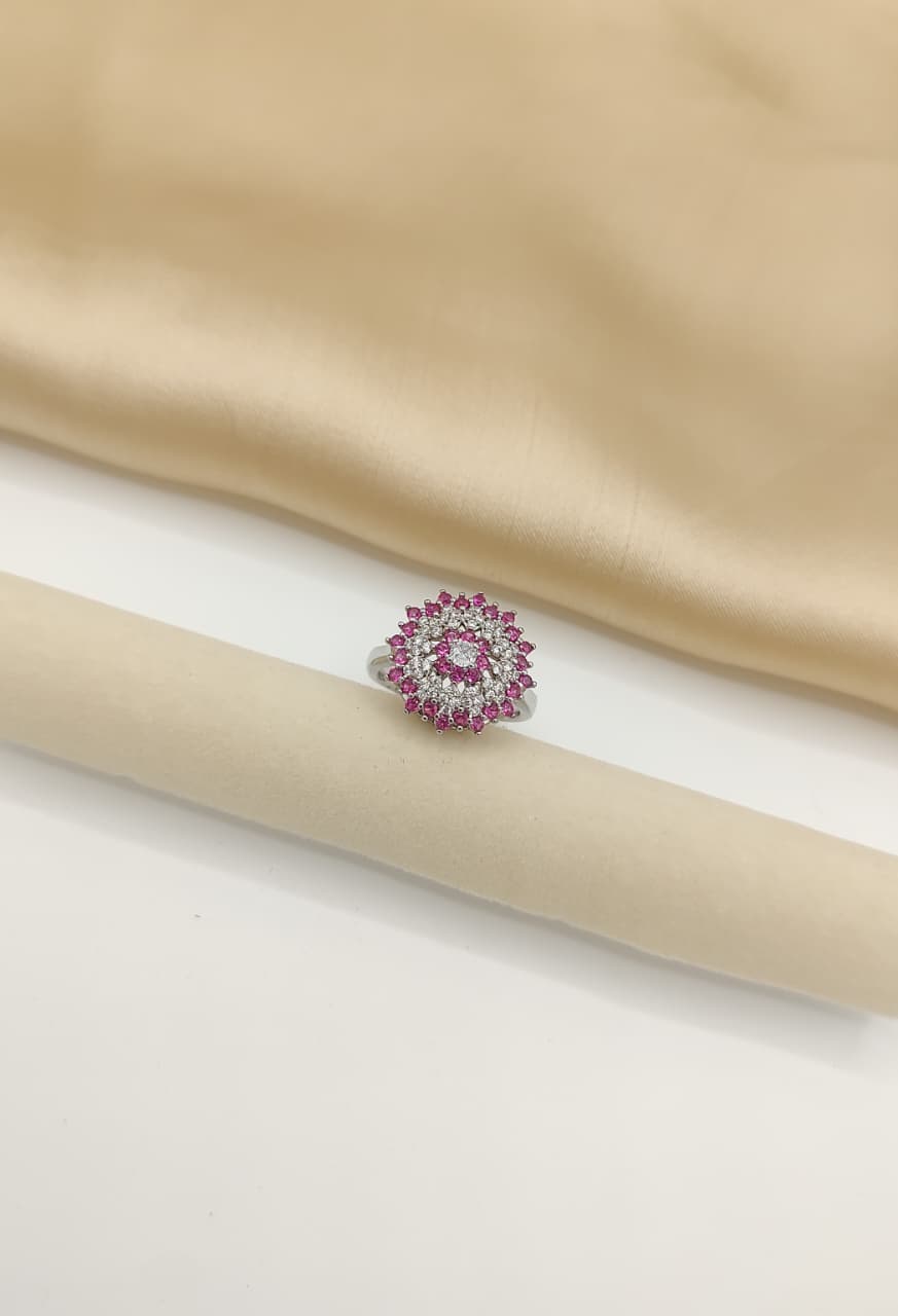 Cluster Dome Sparkle Ring