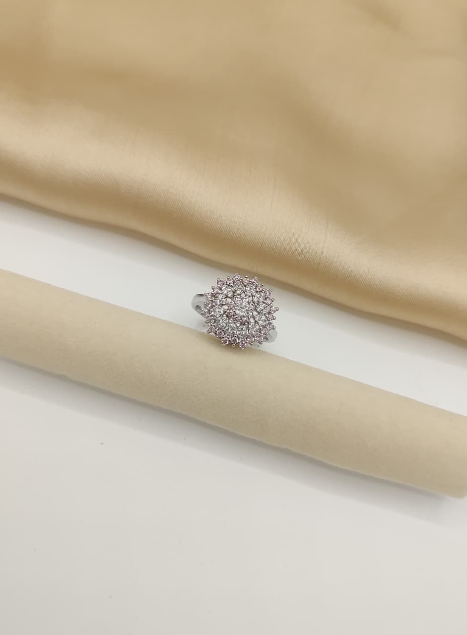 Cluster Dome Sparkle Ring