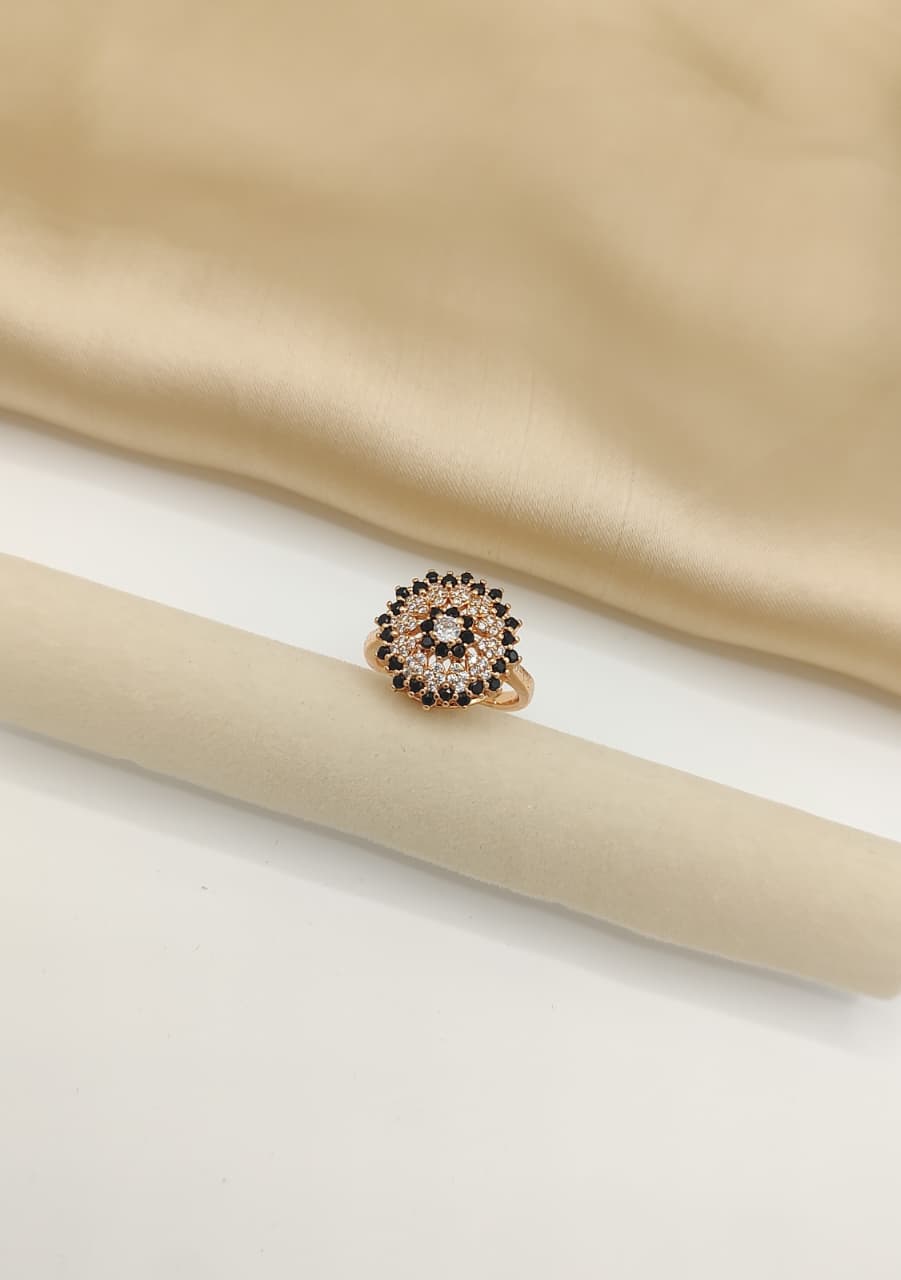 Radiant Bloom Cluster Ring