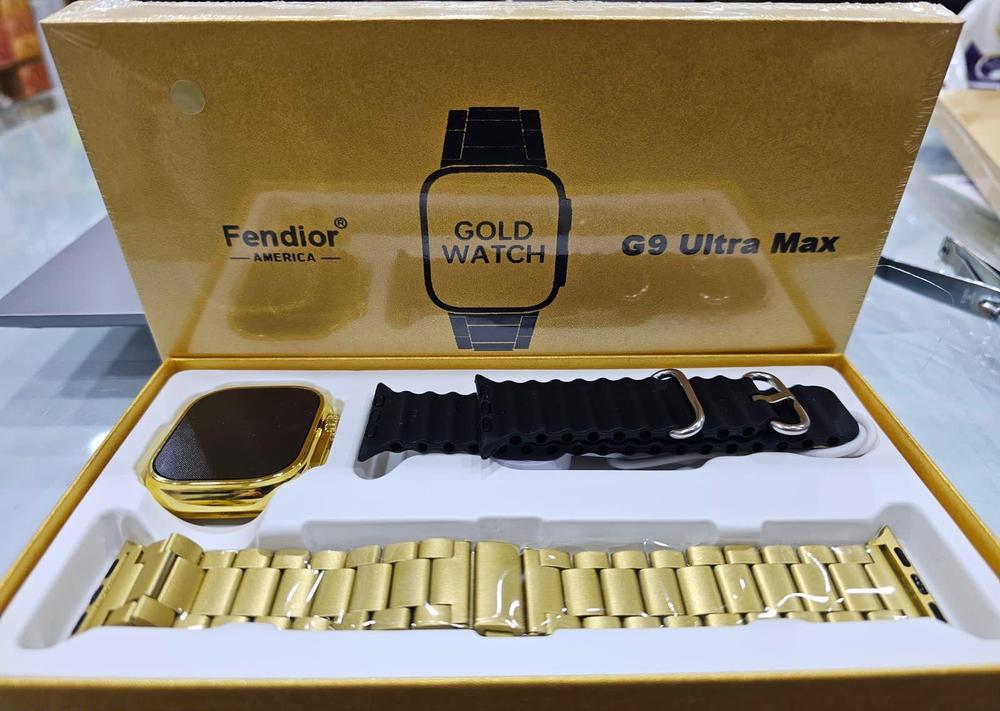 GD9 Ultra Golden Edition Smart Watch – 49mm (Steel & Ocean Bands Included)