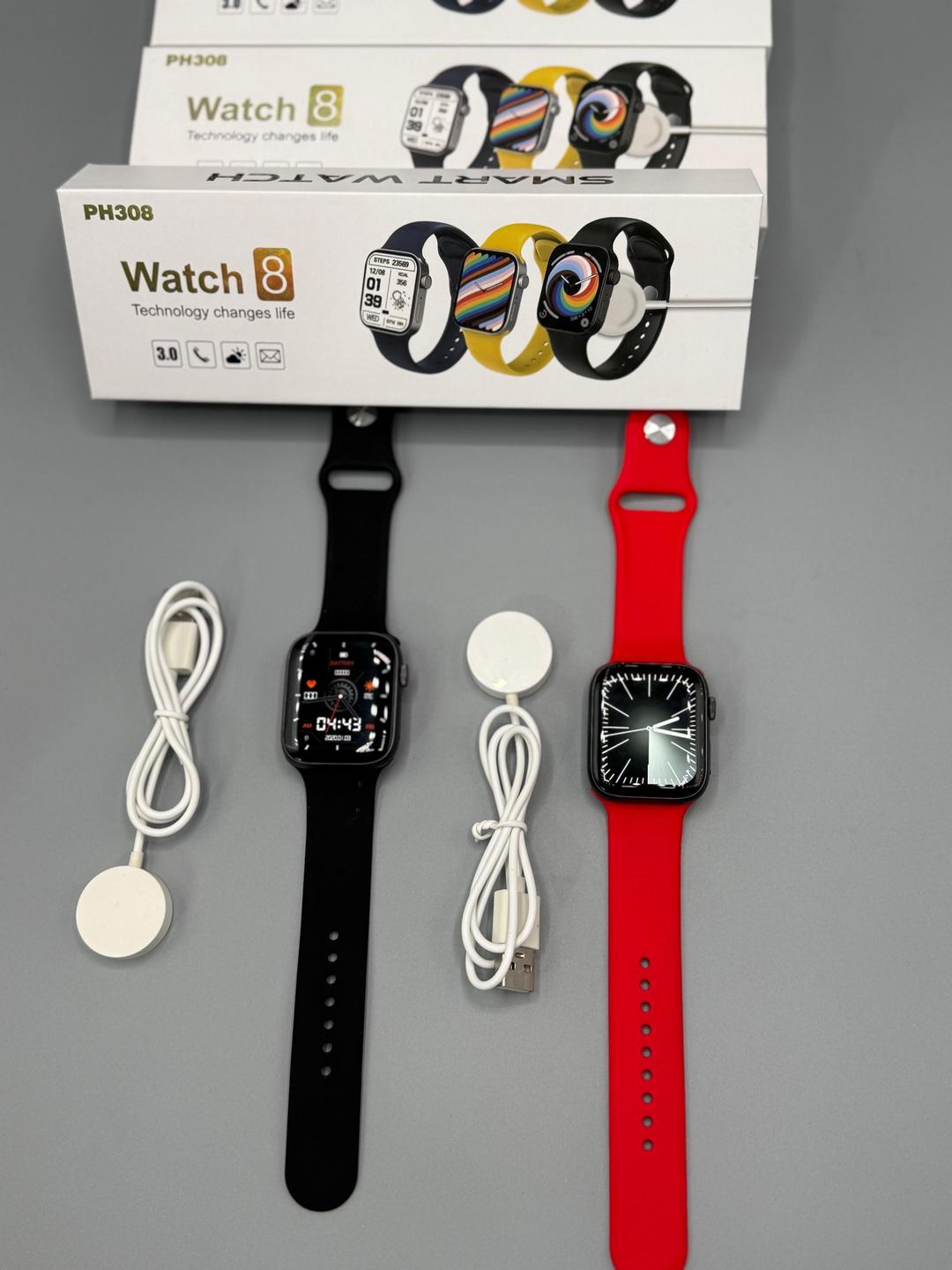 PH308 Watch 8 Smart Watch – Sleek Design, Full Touch Display, Multiple Colors