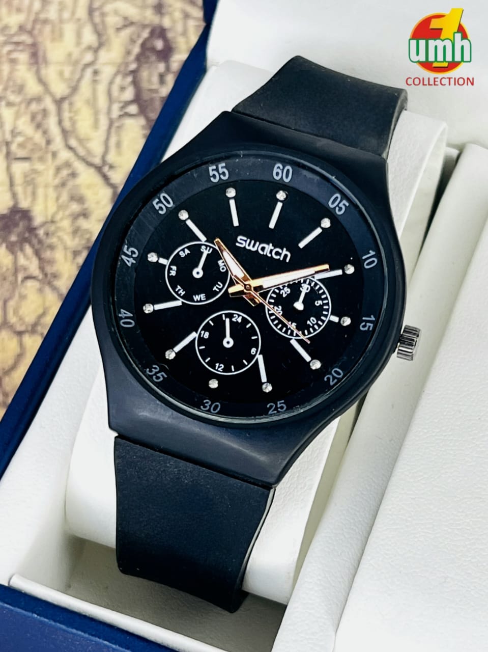 Stylish Silicone Strap Analog Watch