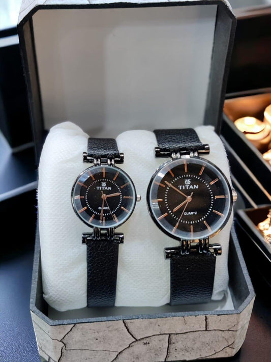 Leather Strap Couple Watche's