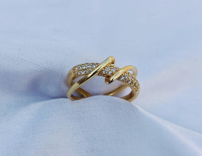 Gold Plated Zircone Ring