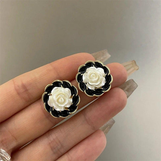 Classic Rose Stud Earrings