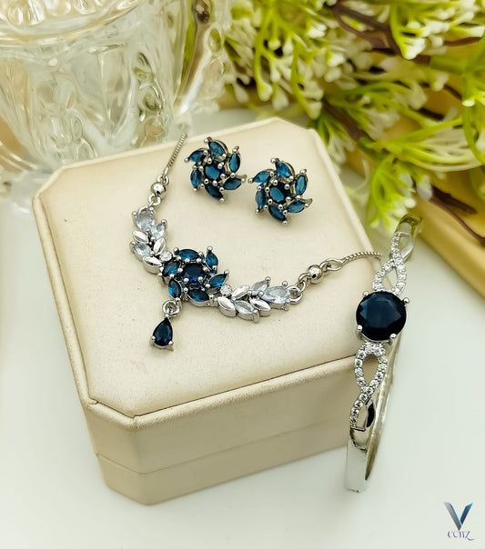 Elegant Silver-Plated Jewelry Set
