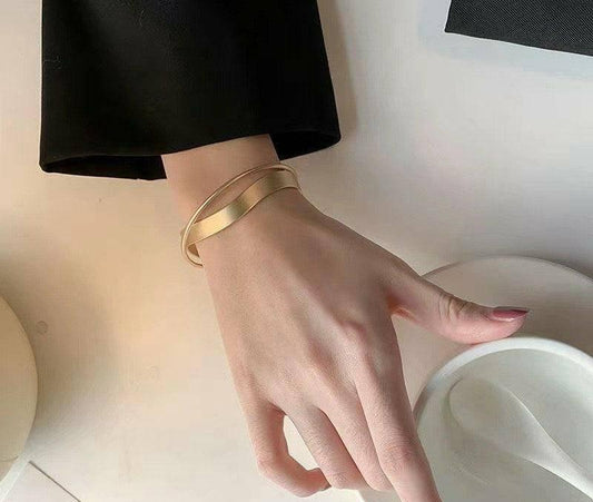 Sculpted Elegance Cuff Bracelet