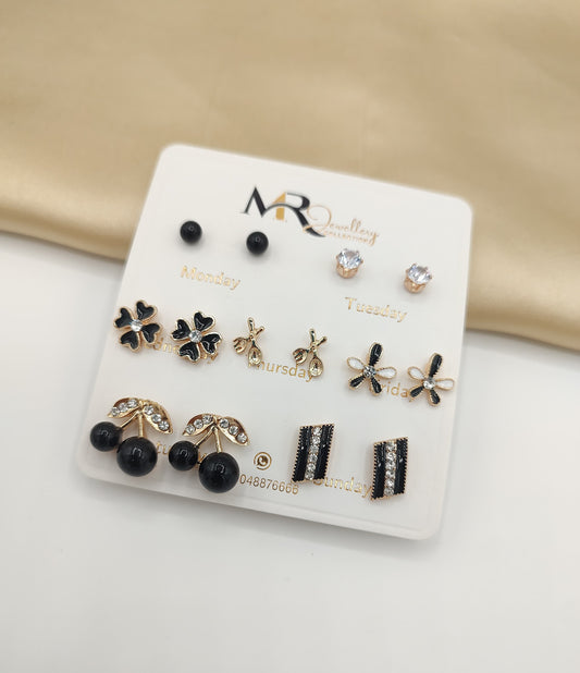7-Day Chic Stud Earring Set