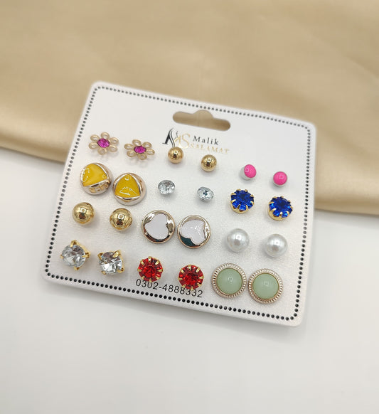 Multi-Style Stud Earring Collection