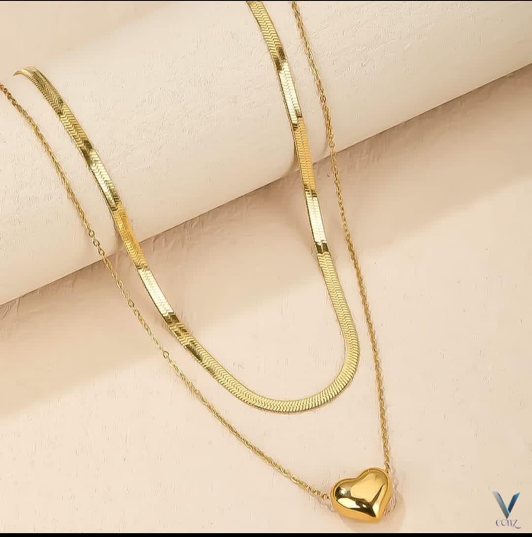 Heart Charm Chain Necklace