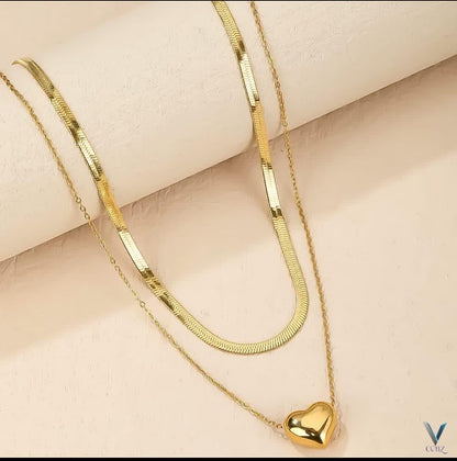 Heart Charm Chain Necklace