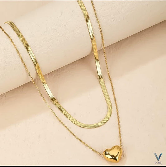 Heart Charm Chain Necklace