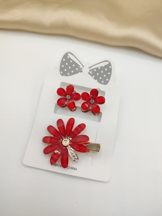 Floral Hair Clip & Catcher Set