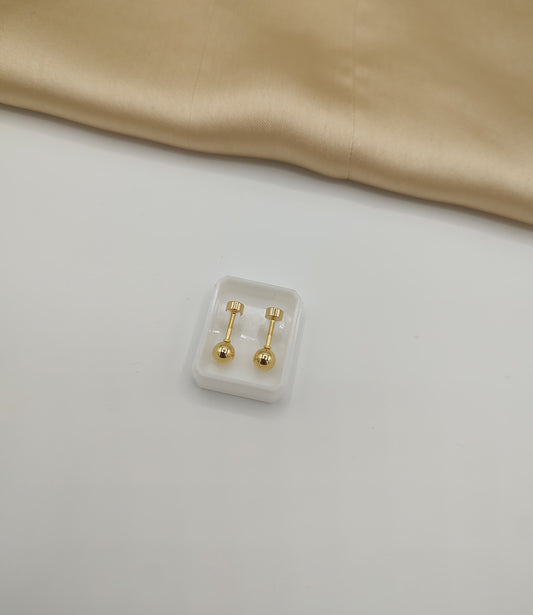 Minimalist Ball Stud Earring Set