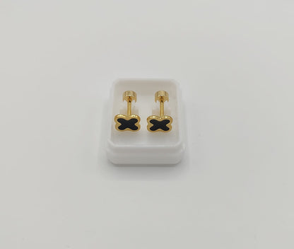 Clover Charm Stud Earrings