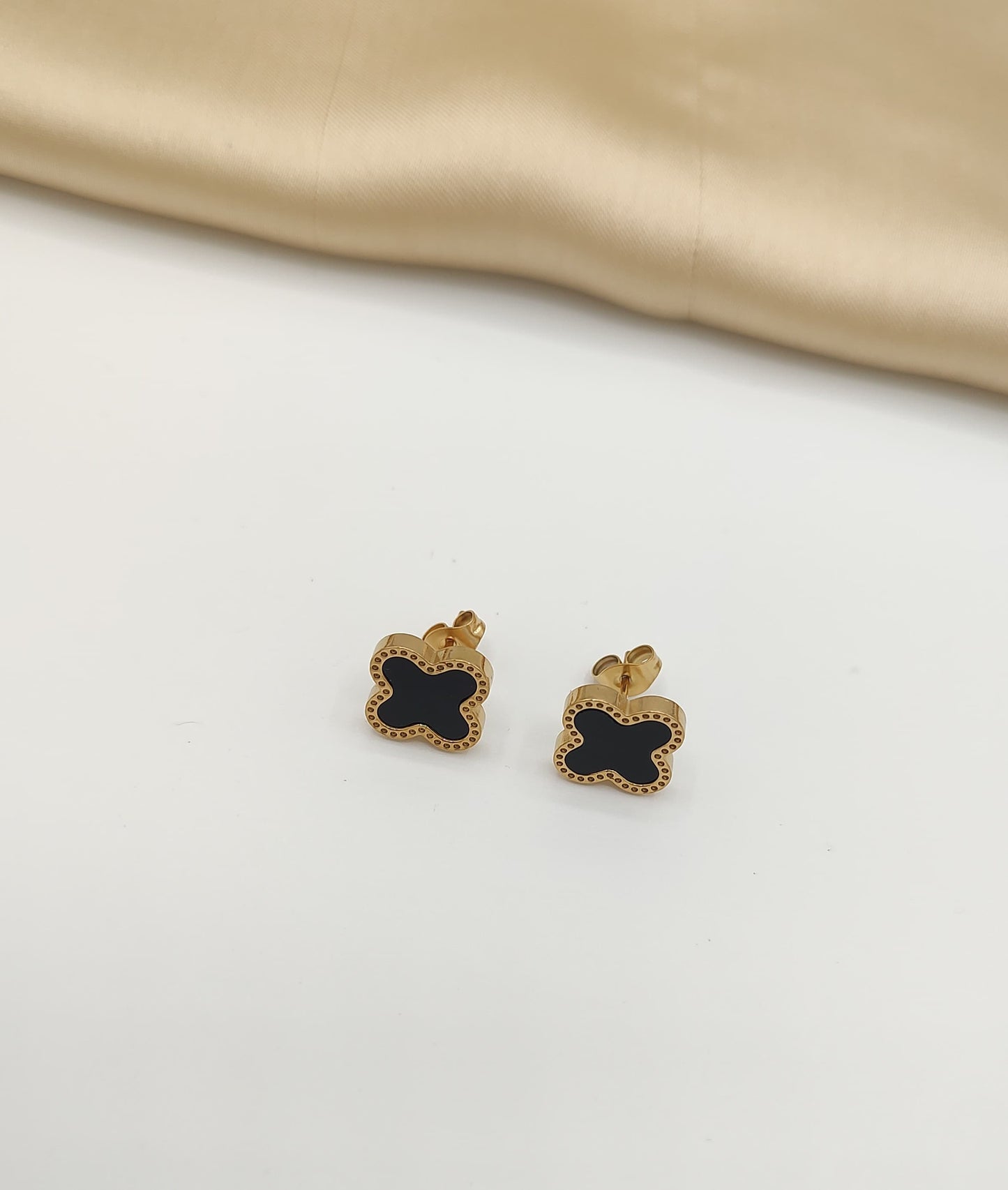 Clover Charm Stud Earrings