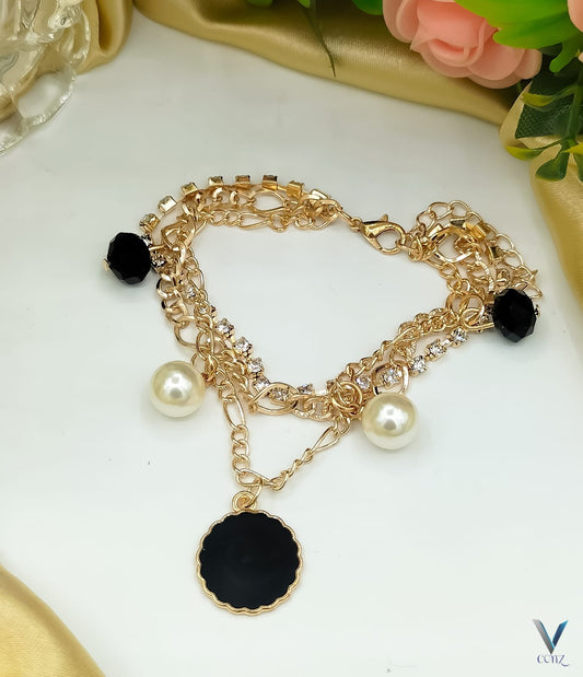 Elegant Layered Charm Bracelet