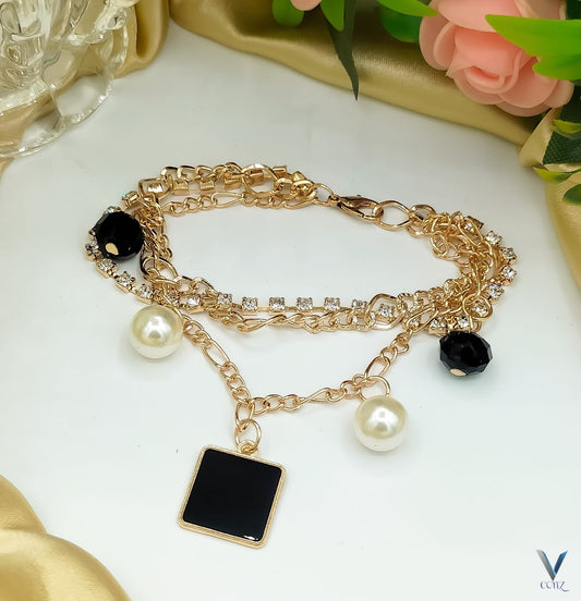 Elegant Layered Charm Bracelet