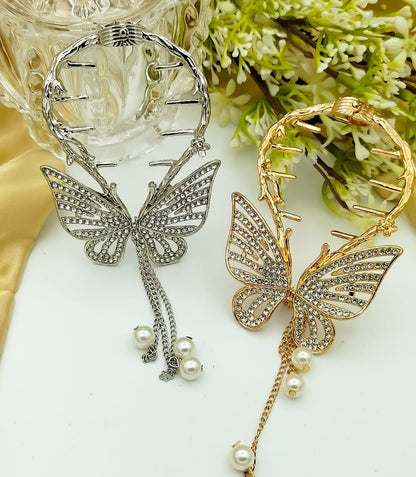 Elegant Butterfly-Inspired Hair Claw Clip
