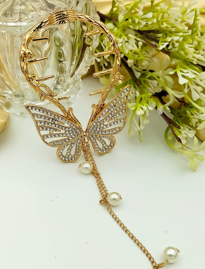 Elegant Butterfly-Inspired Hair Claw Clip