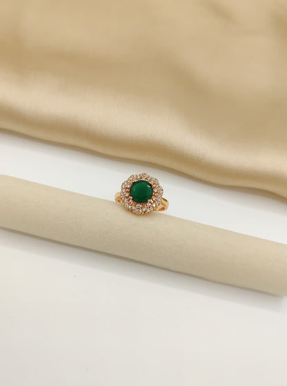 Luxe Radiance Halo Ring