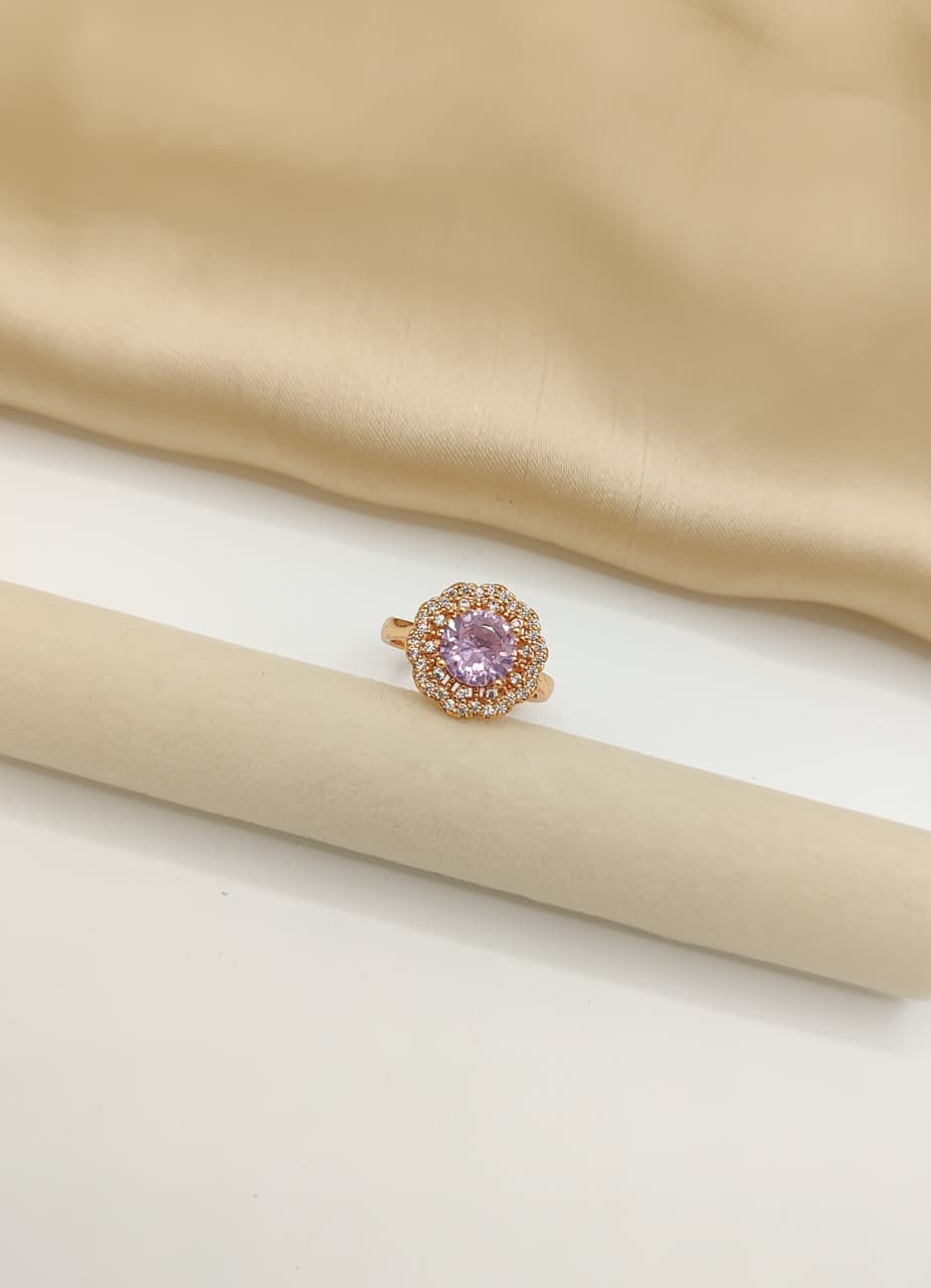 Luxe Radiance Halo Ring