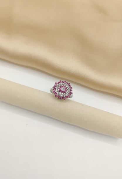 Cluster Dome Sparkle Ring
