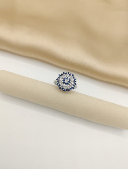 Cluster Dome Sparkle Ring