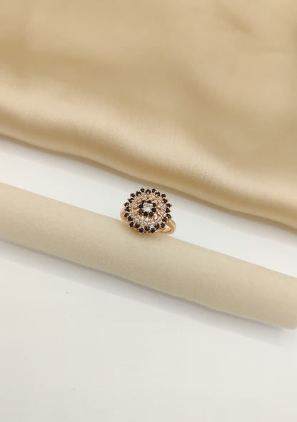 Radiant Bloom Cluster Ring