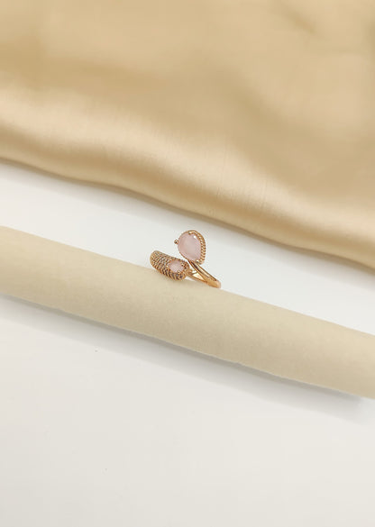 Open Band Teardrop Statement Ring