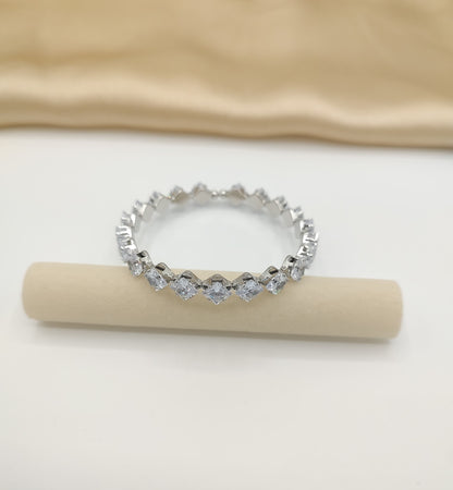 Elegant Geometric Stone-Set Bracelet