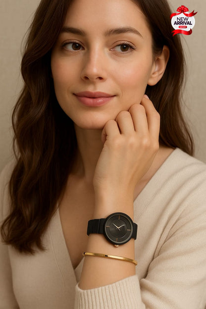 Minimalist Round Dial Wristwatch by XENLEX